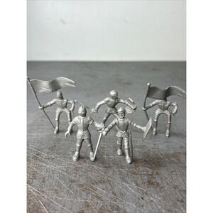 Vintage 1950s Louis Marx Prince Valiant Medieval Knights Castle Lot Of 5